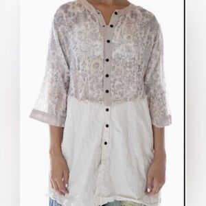 Magnolia Pearl Chemise Blockprint Dress